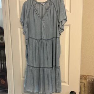 Chic Denim Blue Mini Dress